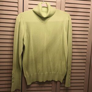Motto Lime Green Turtle Neck Sweater L